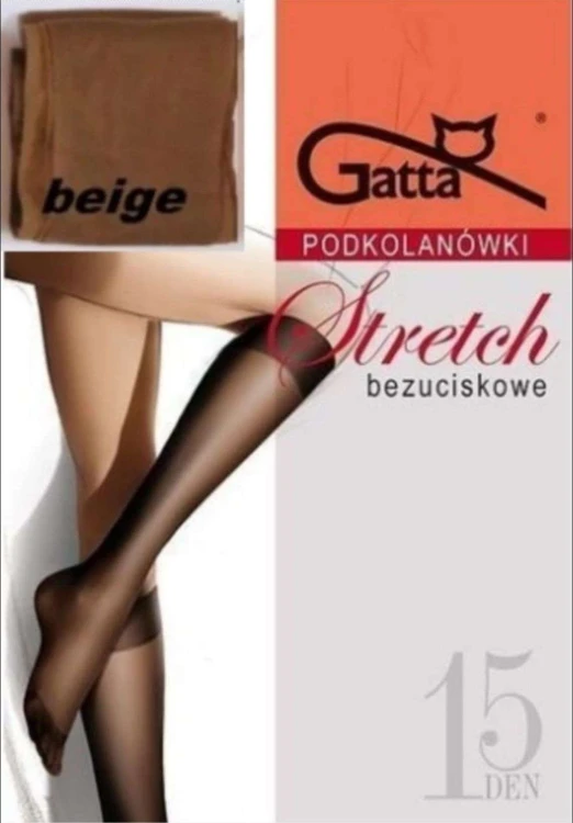 podkolanówki beige